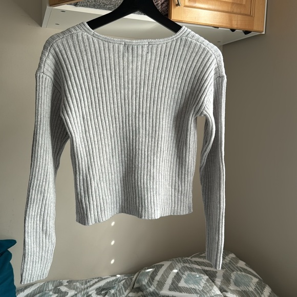 Nobo Cropped Top long sleeve for women sz XS in grey - Picture 3 of 9